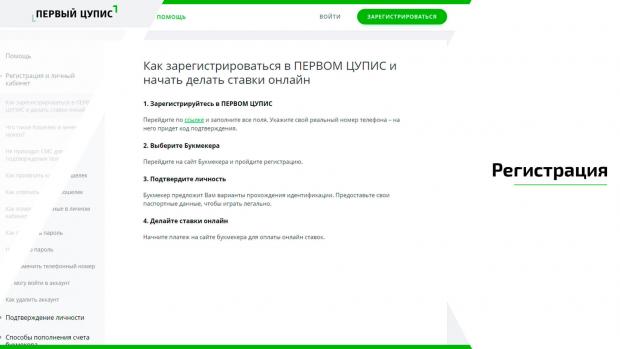 цупис идентификация