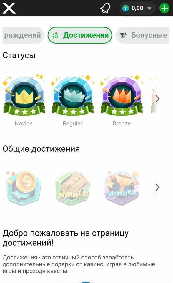Достижения